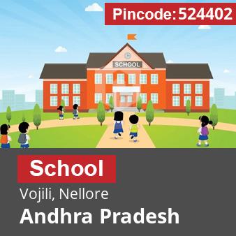 Pincode 524402 School Vojili, Nellore, Andhra Pradesh