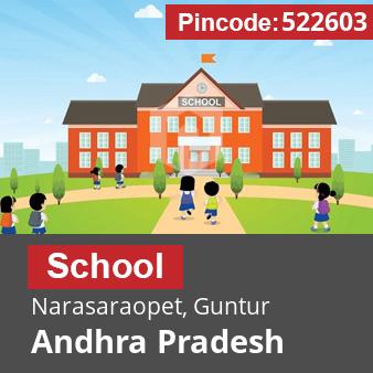 Pincode 522603 School Narasaraopet, Guntur, Andhra Pradesh