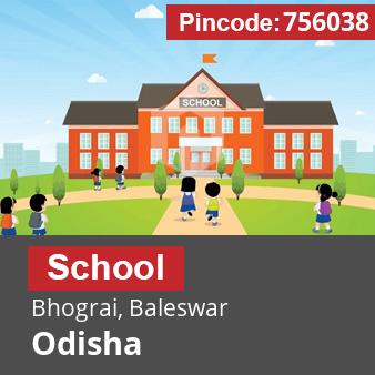 Pincode 756038 School Bhograi, Baleswar, Odisha