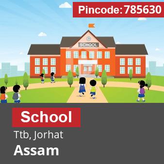 Pincode 785630 School Ttb, Jorhat, Assam