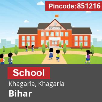 Pincode 851216 School Khagaria, Khagaria, Bihar