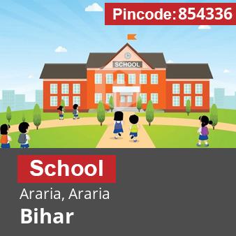 Pincode 854336 School Araria, Araria, Bihar