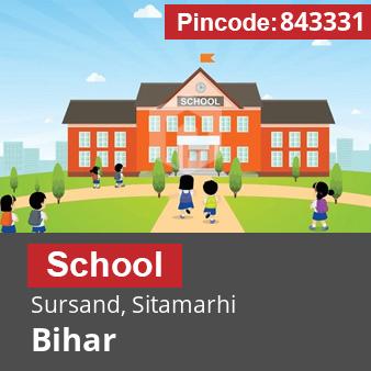 Pincode 843331 School Sursand, Sitamarhi, Bihar