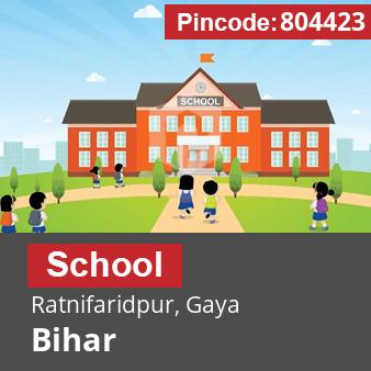 Pincode 804423 School Ratnifaridpur, Gaya, Bihar