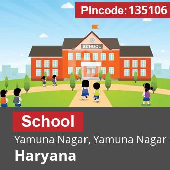 Pincode 135106 School Yamuna Nagar, Yamuna Nagar, Haryana