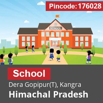 Pincode 176028 School Dera Gopipur(T), Kangra, Himachal Pradesh