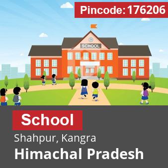 Pincode 176206 School Shahpur, Kangra, Himachal Pradesh