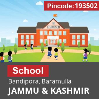 Pincode 193502 School Bandipora, Baramulla, JAMMU & KASHMIR