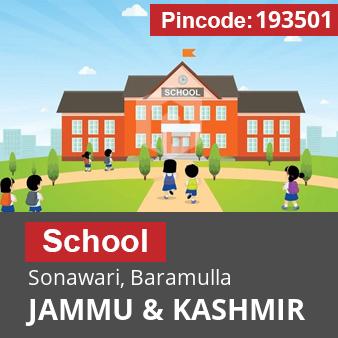 Pincode 193501 School Sonawari, Baramulla, JAMMU & KASHMIR