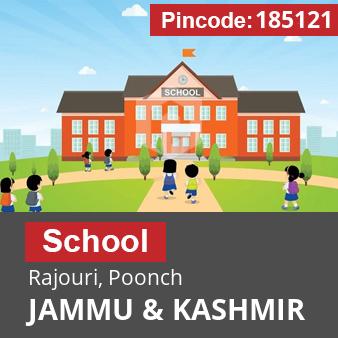 Pincode 185121 School Rajouri, Poonch, JAMMU & KASHMIR