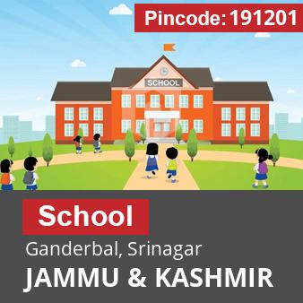 Pincode 191201 School Ganderbal, Srinagar, JAMMU & KASHMIR