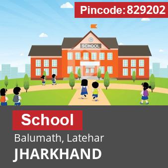 Pincode 829202 School Balumath, Latehar, JHARKHAND