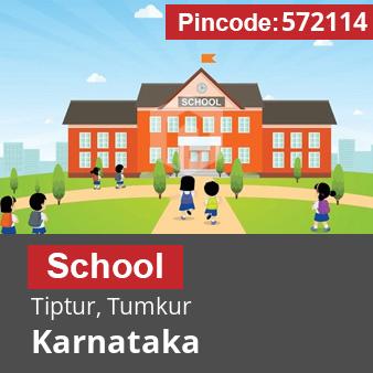 Pincode 572114 School Tiptur, Tumkur, Karnataka