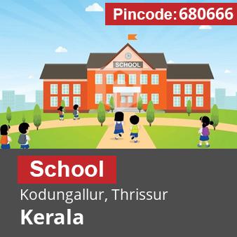 Pincode 680666 School Kodungallur, Thrissur, Kerala