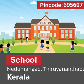 Pincode 695607 School Nedumangad, Thiruvananthapuram, Kerala