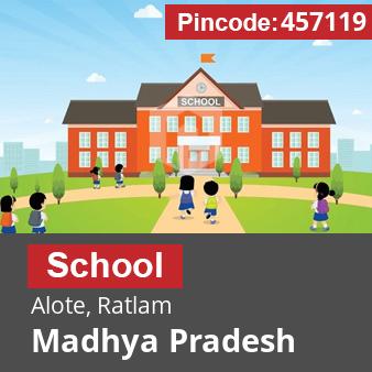 Pincode 457119 School Alote, Ratlam, Madhya Pradesh