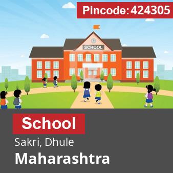Pincode 424305 School Sakri, Dhule, Maharashtra