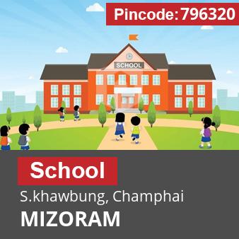 Pincode 796320 School S.khawbung, Champhai, MIZORAM