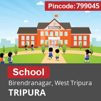 Pincode 799045 School Birendranagar, West Tripura, TRIPURA