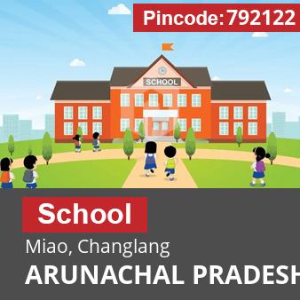 Pincode 792122 School Miao, Changlang, ARUNACHAL PRADESH