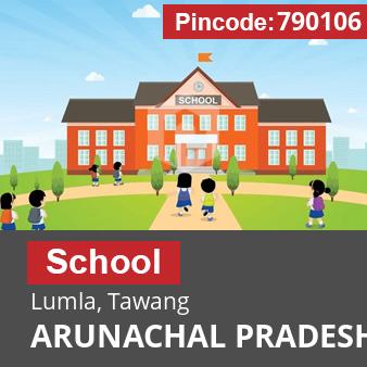 Pincode 790106 School Lumla, Tawang, ARUNACHAL PRADESH