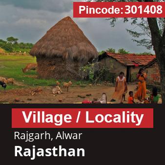 Pincode 301408 Village Rajgarh, Alwar, Rajasthan