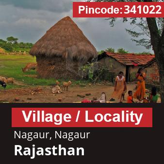 Pincode 341022 Village Nagaur, Nagaur, Rajasthan