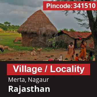 Pincode 341510 Village Merta, Nagaur, Rajasthan
