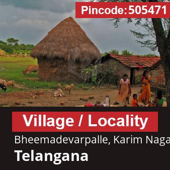 Pincode 505471 Village Bheemadevarpalle, Karim Nagar, Telangana