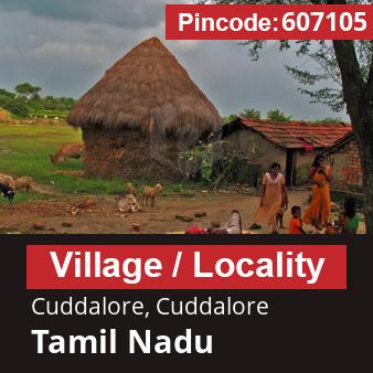 Pincode 607105 Village Cuddalore, Cuddalore, Tamil Nadu