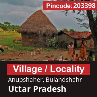 Pincode 203398 Village Anupshaher, Bulandshahr, Uttar Pradesh