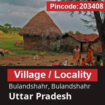 Pincode 203408 Village Bulandshahr, Bulandshahr, Uttar Pradesh