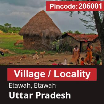 Pincode 206001 Village Etawah, Etawah, Uttar Pradesh