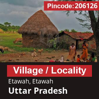 Pincode 206126 Village Etawah, Etawah, Uttar Pradesh