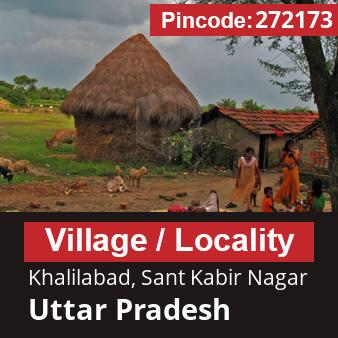 Pincode 272173 Village Khalilabad, Sant Kabir Nagar, Uttar Pradesh