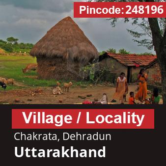 Pincode 248196 Village Chakrata, Dehradun, Uttarakhand