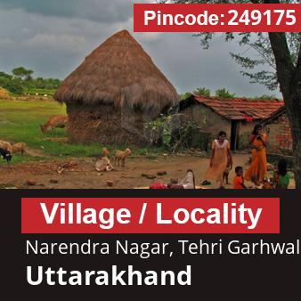 Pincode 249175 Village Narendra Nagar, Tehri Garhwal, Uttarakhand