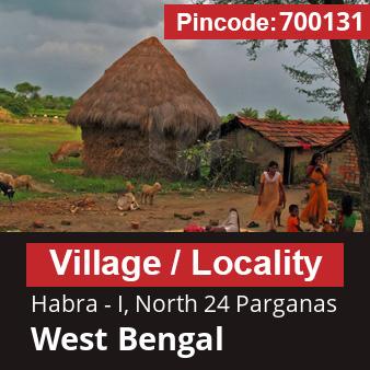 Pincode 700131 Village Habra - I, North 24 Parganas, West Bengal