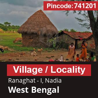 Pincode 741201 Village Ranaghat - I, Nadia, West Bengal