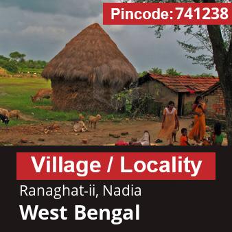 Pincode 741238 Village Ranaghat-ii, Nadia, West Bengal