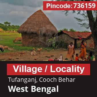 Pincode 736159 Village Tufanganj, Cooch Behar, West Bengal