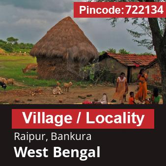 Pincode 722134 Village Raipur, Bankura, West Bengal