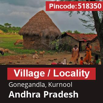 Pincode 518350 Village Gonegandla, Kurnool, Andhra Pradesh