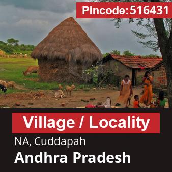 Pincode 516431 Village NA, Cuddapah, Andhra Pradesh