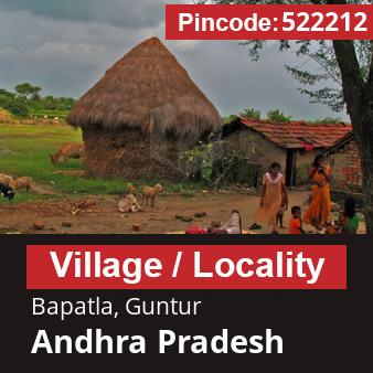 Pincode 522212 Village Bapatla, Guntur, Andhra Pradesh