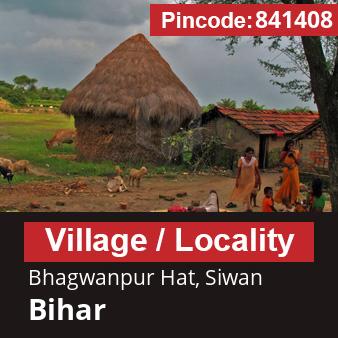 Pincode 841408 Village Bhagwanpur Hat, Siwan, Bihar