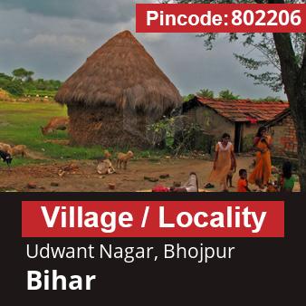 Pincode 802206 Village Udwant Nagar, Bhojpur, Bihar