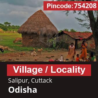 Pincode 754208 Village Salipur, Cuttack, Odisha