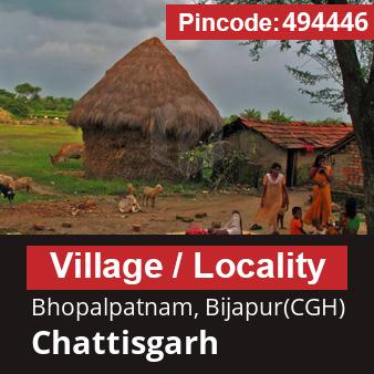 Pincode 494446 Village Bhopalpatnam, Bijapur(CGH), Chattisgarh