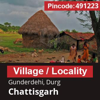 Pincode 491223 Village Gunderdehi, Durg, Chattisgarh